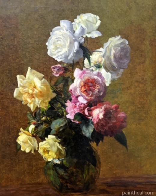 Henri Fantin Latour Flowers Painting By Numbers Kits
