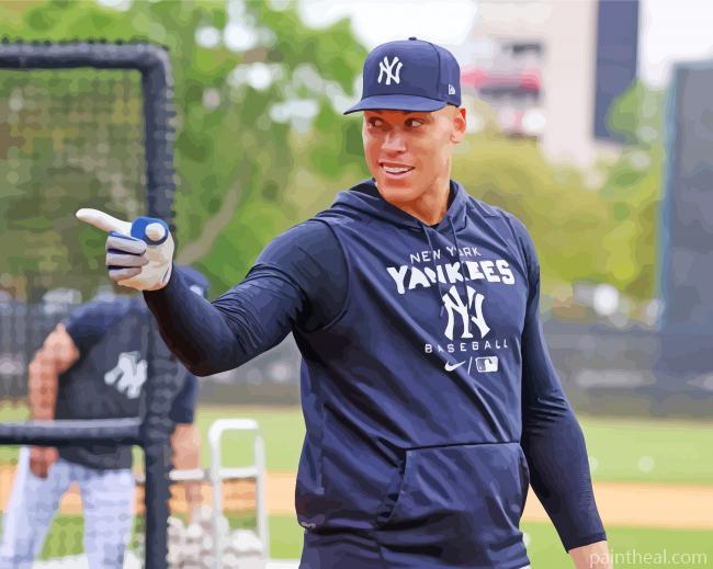 Baseball Player Aaron Judge Painting By Numbers Kits