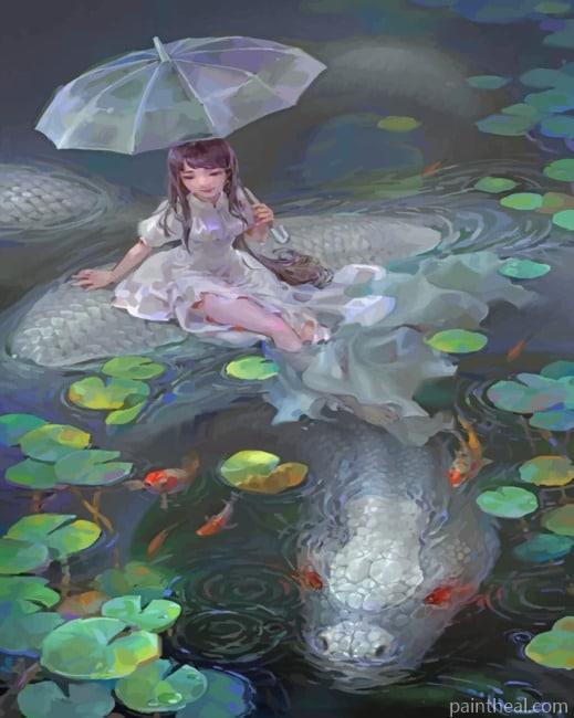 Woman And Sea Snake NEW Painting By Numbers Kits
