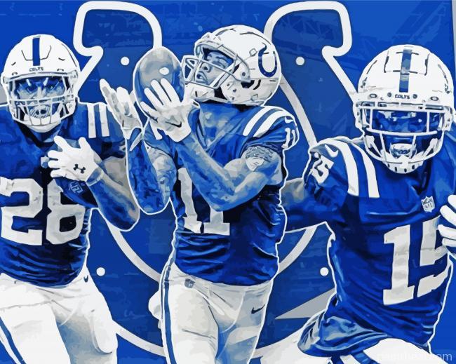 Aesthetic Colts Football Painting By Numbers Kits