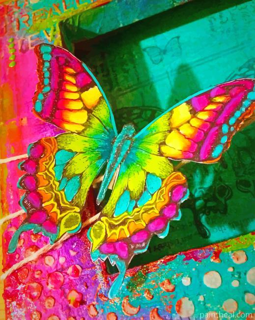 Colorful Butterfly Painting By Numbers Kits