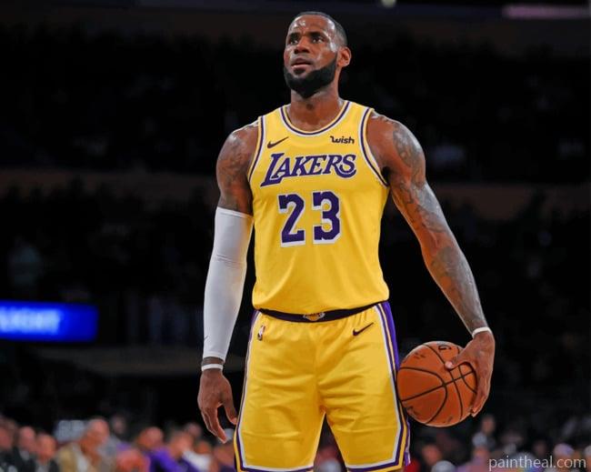 LeBron James Los Angeles Lakers Painting By Numbers Kits