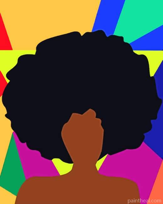 Afro Girl Pop Art Painting By Numbers Kits