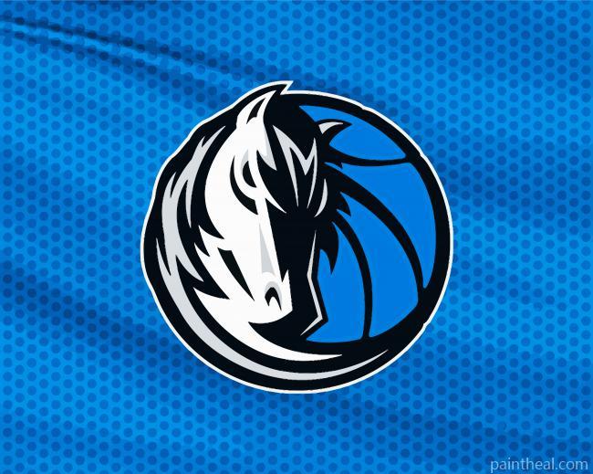 Dallas Mavericks Basketball Team Logo Painting By Numbers Kits