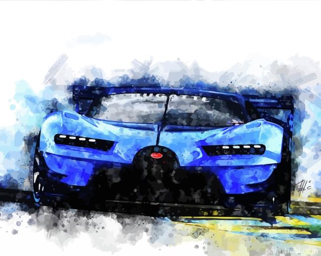 Bugatti Veyron Car Painting By Numbers Kits