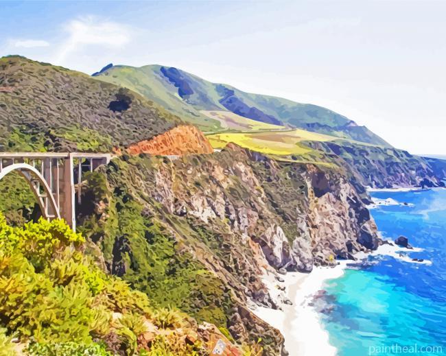 California Highway Painting By Numbers Kits