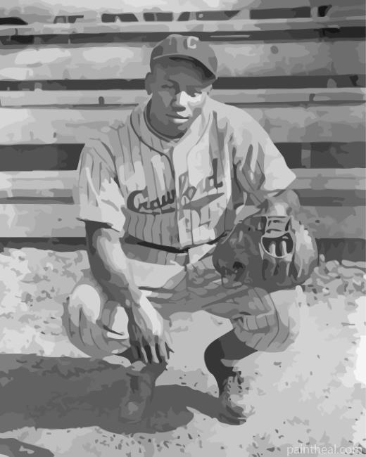 Josh Gibson Black And White Painting By Numbers Kits