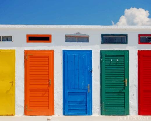five Colorful Doors Painting By Numbers Kits