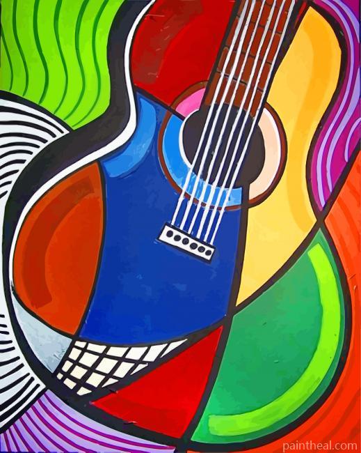 Aesthetic Guitar Music Painting By Numbers Kits