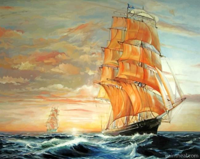 Cutty Sark Ship Painting By Numbers Kits