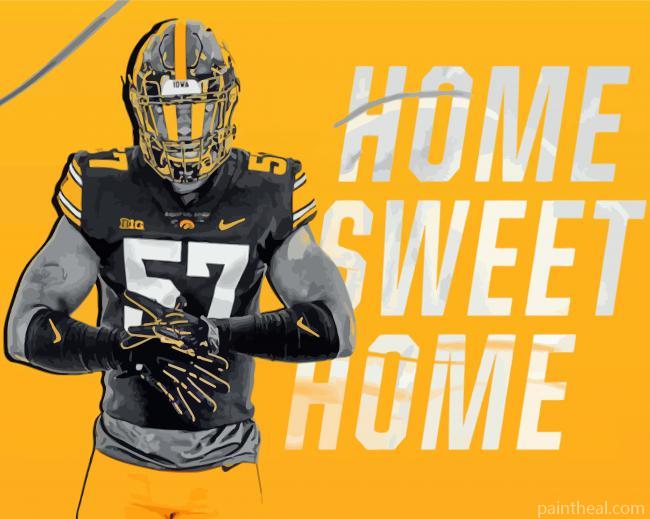 Iowa Hawkeyes Football Painting By Numbers Kits