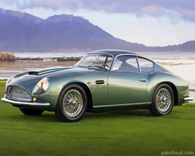 Cool Aston Martin N DB4 Painting By Numbers Kits