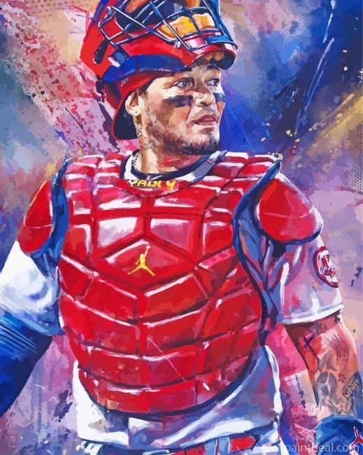 Yadier Molina Illustration Painting By Numbers Kits
