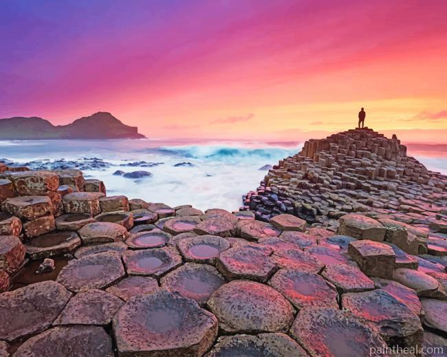 Giants Causeway Northern Ireland Painting By Numbers Kits