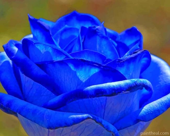 Dark Blue Rose Painting By Numbers Kits