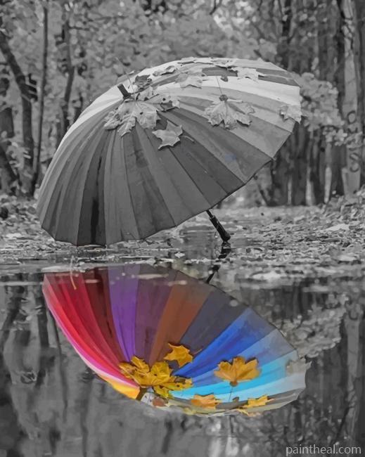 Umbrella Water reflection NEW Painting By Numbers Kits