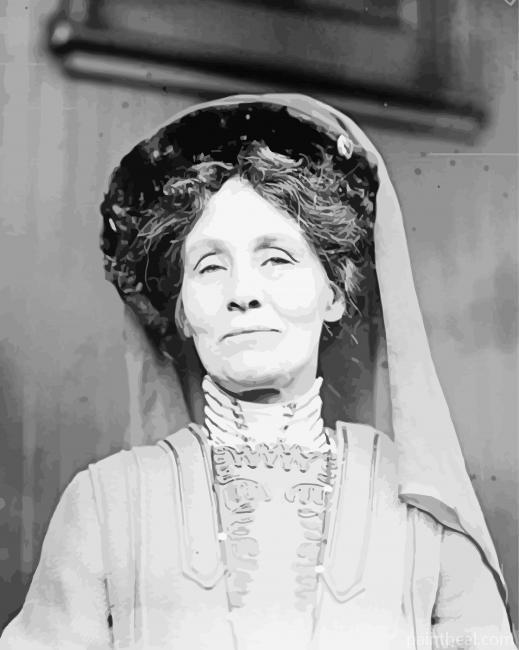 Black And White Pankhurst Painting By Numbers Kits