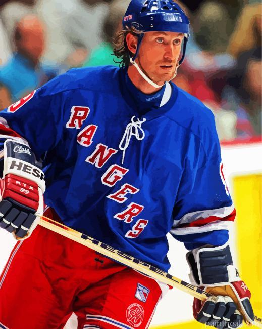 Wayne Gretzky Ice Hockey Painting By Numbers Kits