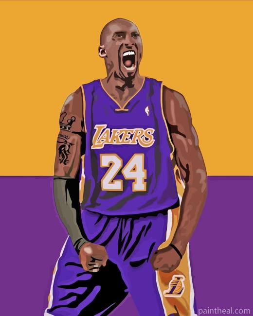 Kobe Bryant Basketball Player Painting By Numbers Kits
