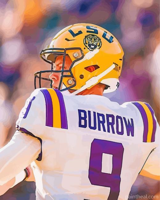 Joe Burrow LSU Painting By Numbers Kits