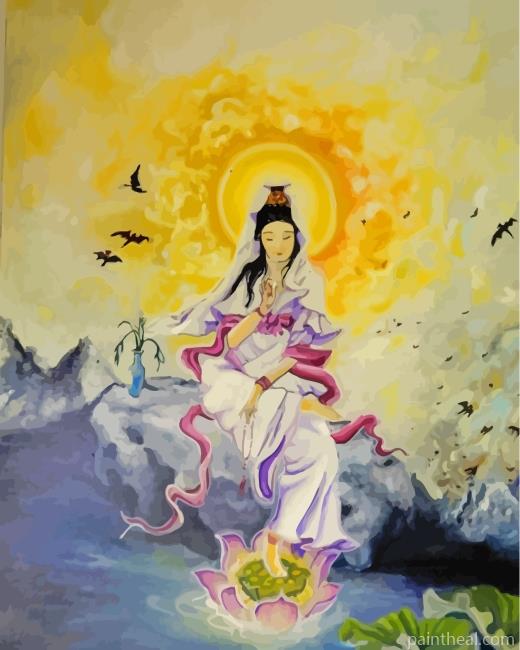 The Goddess Kuan Yin Art Painting By Numbers Kits
