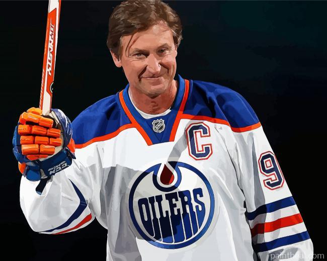 Ice Hockey Player Wayne Gretzky Painting By Numbers Kits