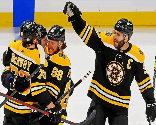 Bruins Ice Hockey Team Players Painting By Numbers Kits