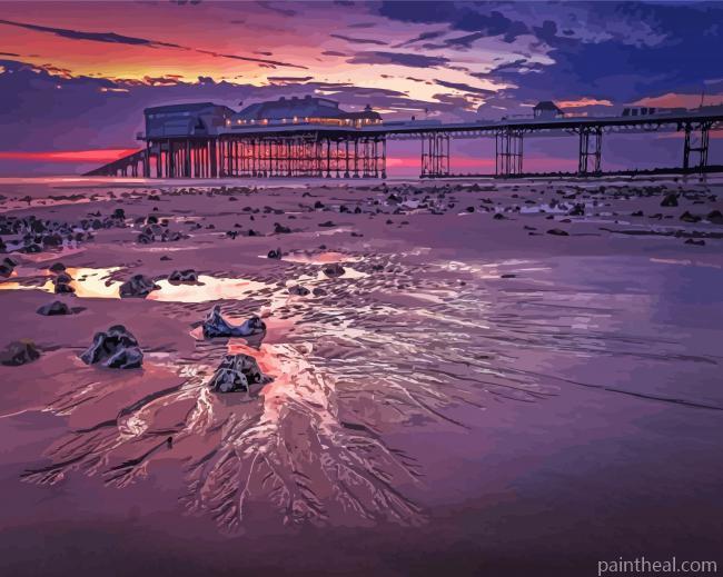 Low Tide Cromer Beach Painting By Numbers Kits