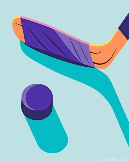 Ice Hockey Equipment Painting By Numbers Kits