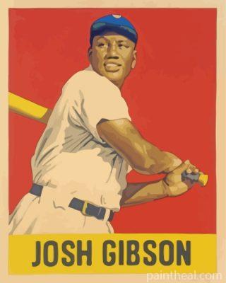 Josh Gibson Poster Painting By Numbers Kits