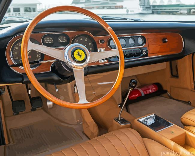 66 Ferrari Car In Side Painting By Numbers Kits