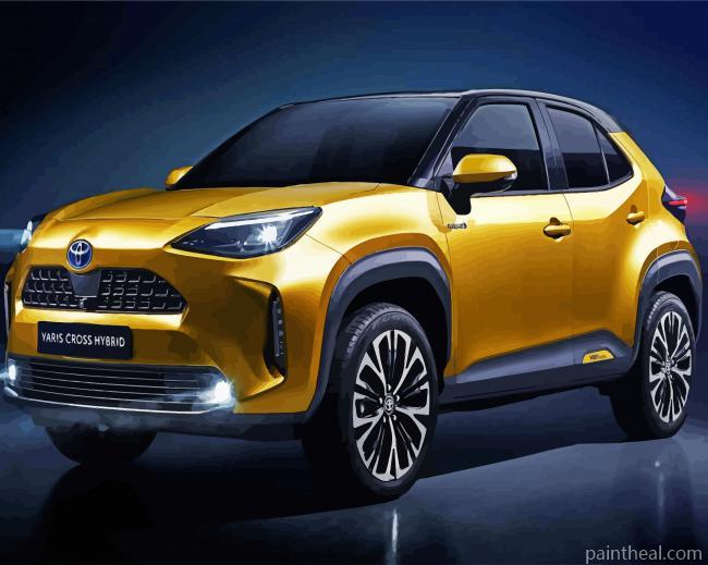 Toyota Yaris Cross Painting By Numbers Kits