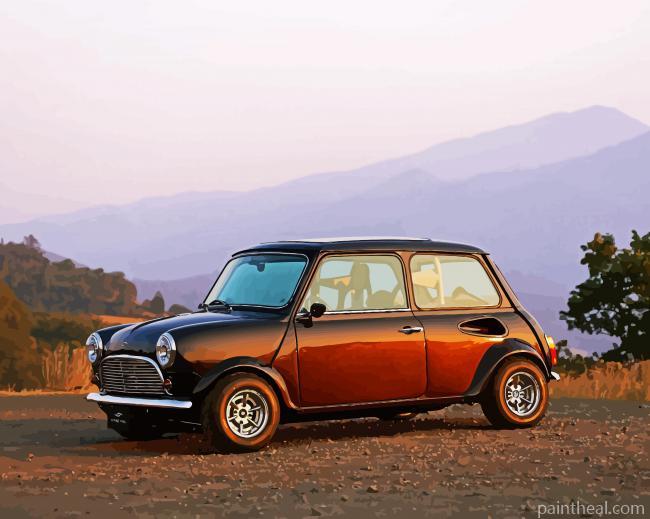 Classic Mini Cooper Painting By Numbers Kits