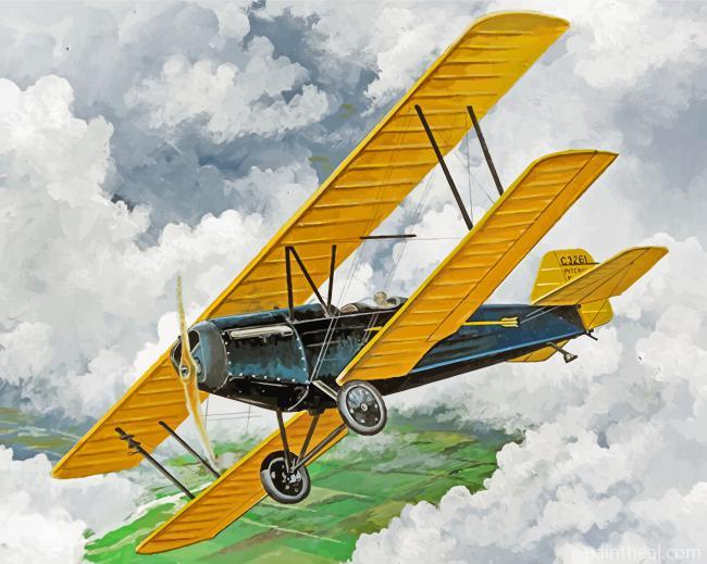 Vintage Airplane Painting By Numbers Kits