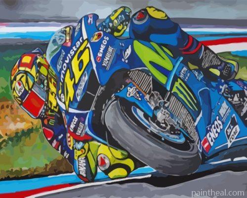 Valentino Rossi Driver Painting By Numbers Kits