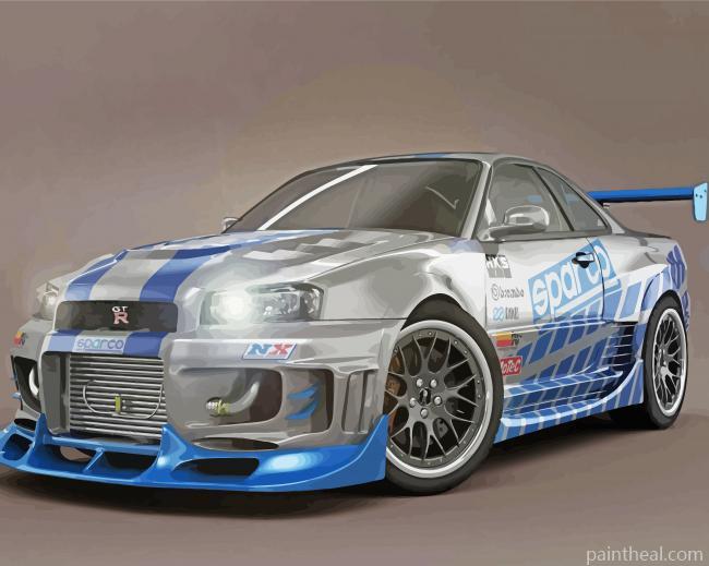 Aesthetic Skyline Car Painting By Numbers Kits