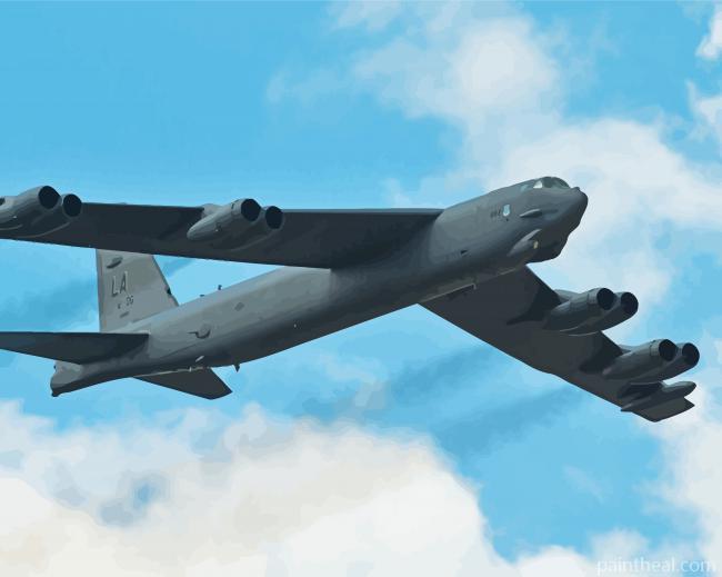 Boeing B 52 Stratofortress Bomber Painting By Numbers Kits