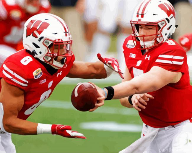 Wi Badger Football Match Painting By Numbers Kits
