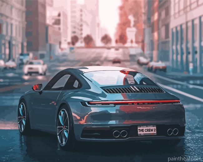 Porsche New York Streets Painting By Numbers Kits