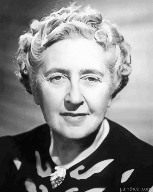 Monochrome Agatha Christie Painting By Numbers Kits
