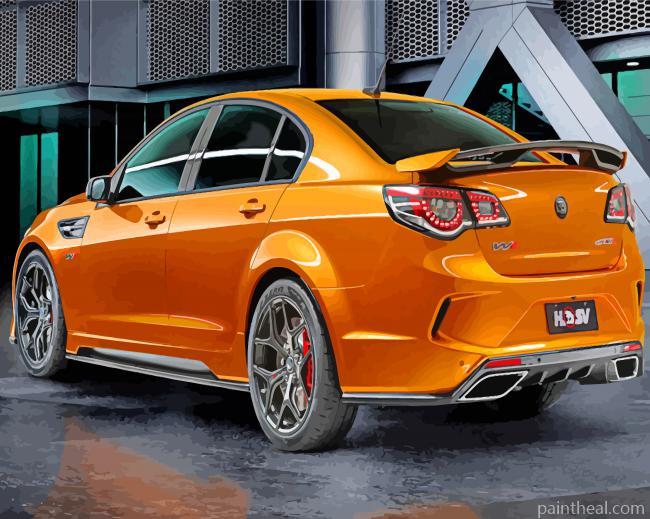 Orange Holden Painting By Numbers Kits