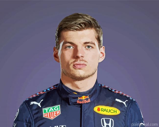 Max Verstappen Race Driver Painting By Numbers Kits