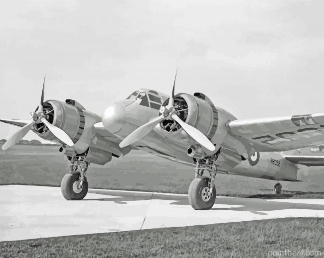 Black And White Bristol Beaufighter Painting By Numbers Kits