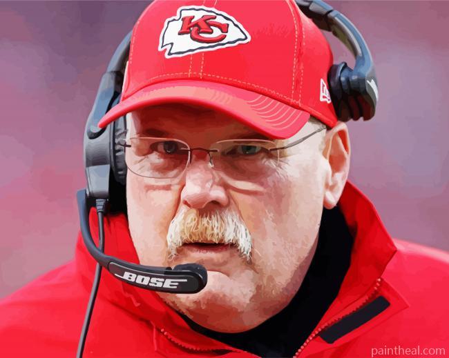 Football Coach Andy Reid Painting By Numbers Kits
