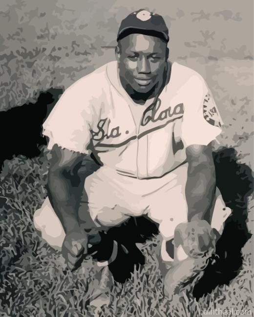 Baseball Player Josh Gibson Painting By Numbers Kits