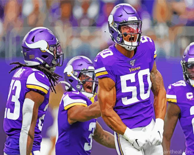 Minnesota Vikings Football Painting By Numbers Kits