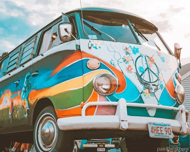 Hippie Bus Painting By Numbers Kits