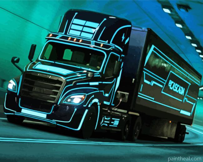 Aesthetic Freightliner Painting By Numbers Kits