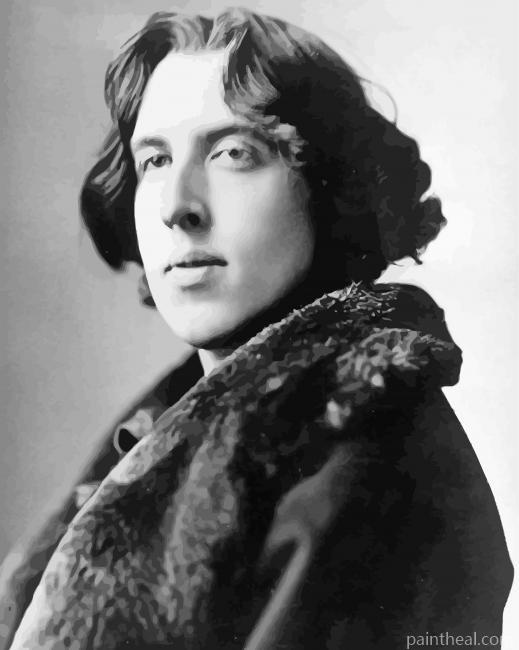 Black And White Oscar Wilde Painting By Numbers Kits