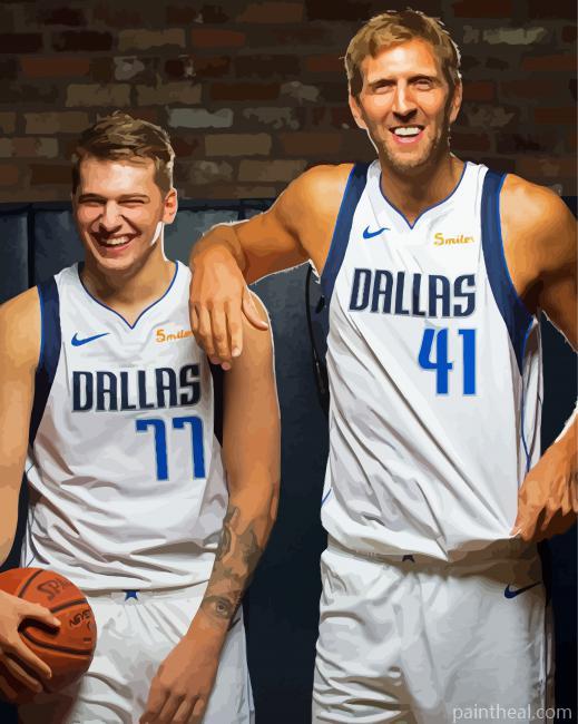 Dallas Mavericks American Basketball Team Painting By Numbers Kits